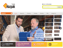 Tablet Screenshot of hazpak.com.au